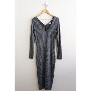 Bar Iii Metallic Knit Long-Sleeved Dresses - image 1